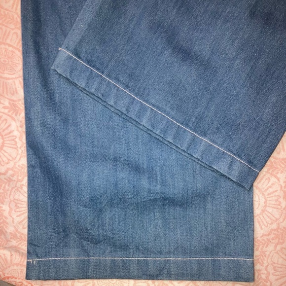 SUN faded NWT 100% cotton 44L x 30W Die Hard men’s blue denim overalls - Picture 8 of 14